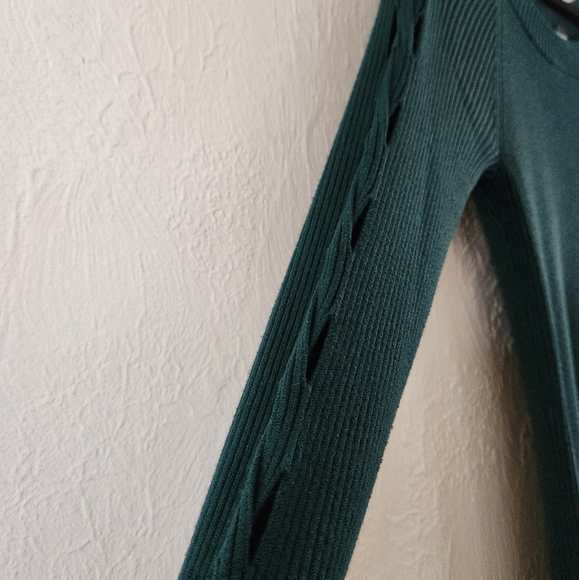 Express green sweater dress L - Picture 2 of 4